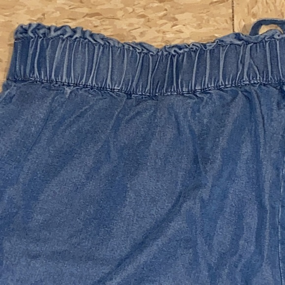 Lucky Brand Paperbag Waist Wide Leg Shorts in Fisherman’s Blue size Large - Picture 9 of 16